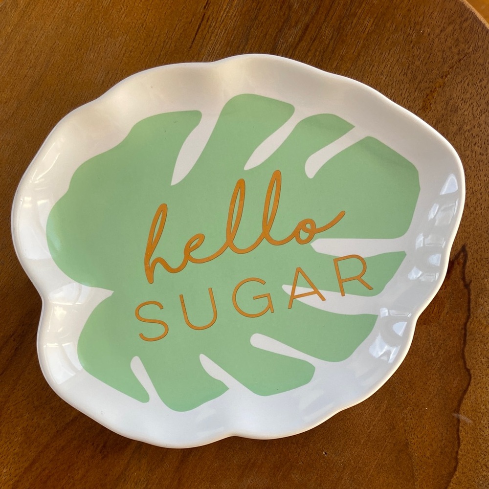 Hello Sugar Decorative Mint & Gold Dish